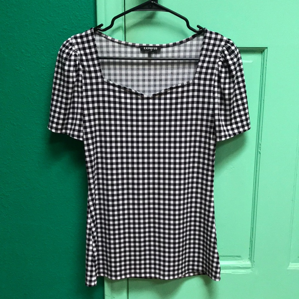 Express Checkered Blouse